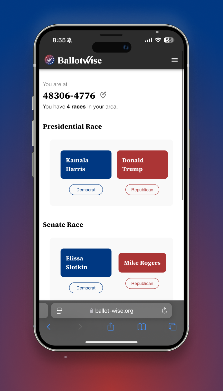 BallotWise on Mobile
